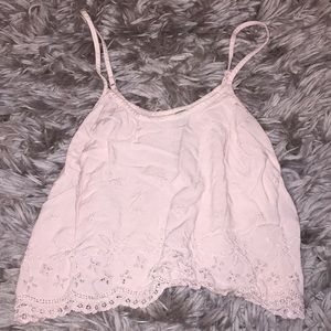 Light pink crop top